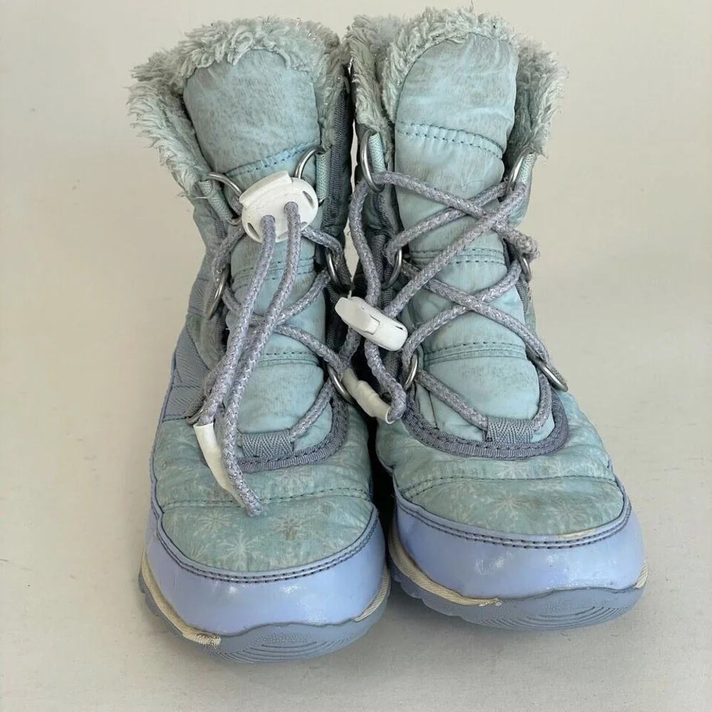 Sorel Disney Whitney Short Frozen Elsa 2 Snow Boots Girls 12 Purple‎ Waterproof